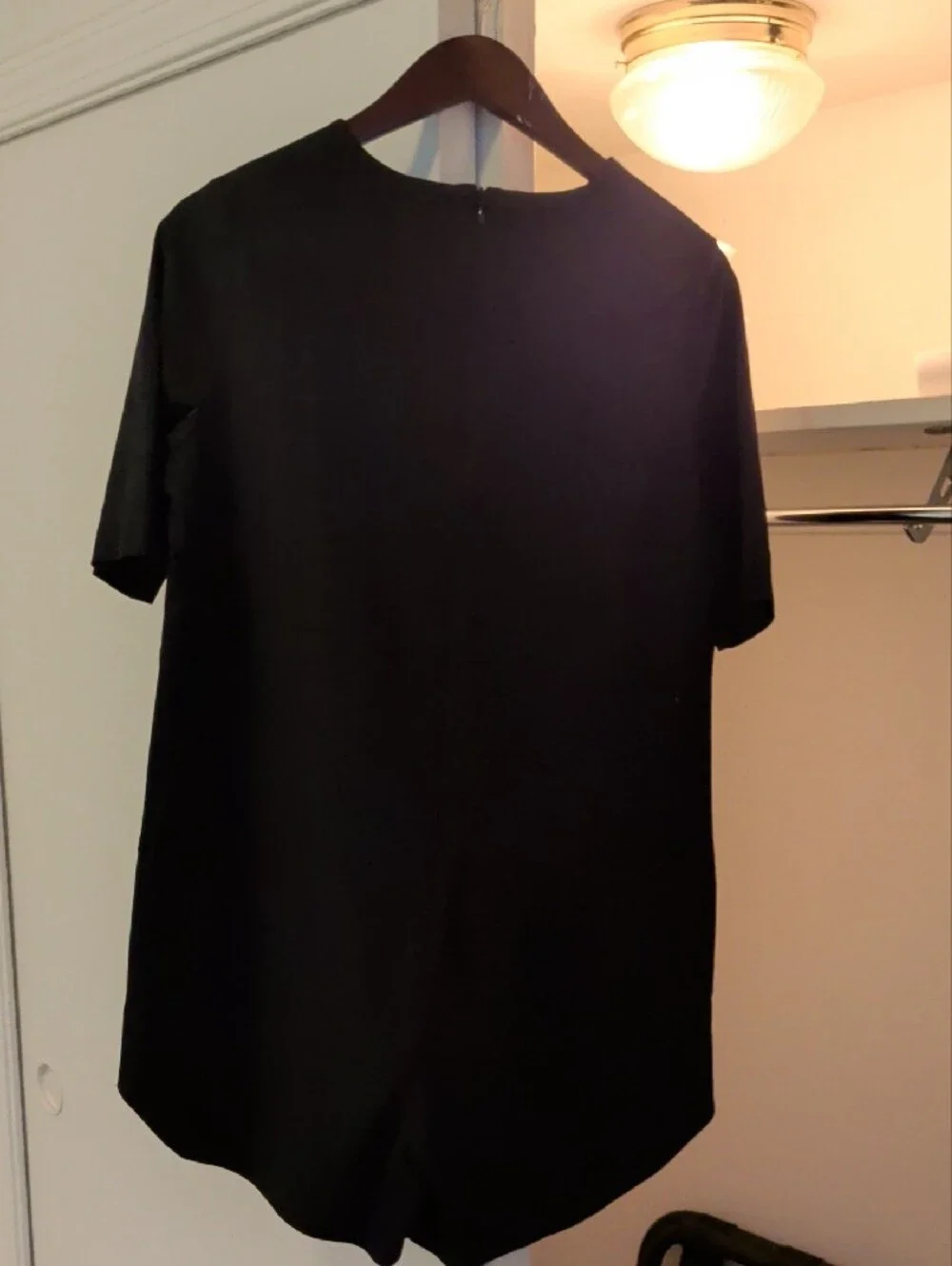 Classic Black Short-Sleeve Romper